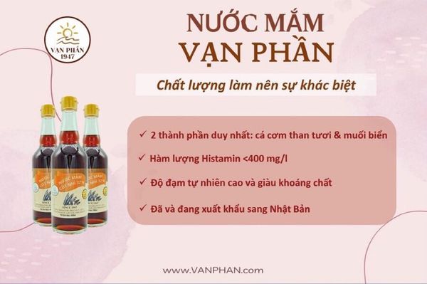 NƯỚC MẮM VẠN PHẦN, NƯỚC MẮM VÌ SỨC KHỎE!