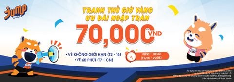 GIỜ VÀNG CỰC CHẤT – DEAL HỜI CHỈ CÓ TẠI JUMP ARENA CẦN THƠ