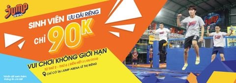 Sinh viên ưu đãi riêng - Chỉ 90K vui chơi không giới hạn từ Thứ 2 - Thứ 6 