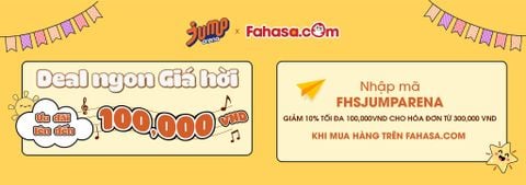 Deal ngon giá hời từ Fahasa dành cho khách hàng của Jump Arena