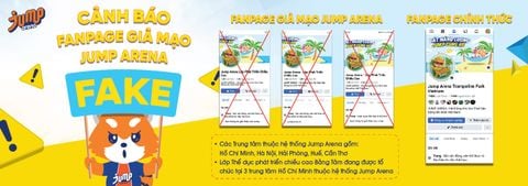THÔNG BÁO VỀ CÁC TRANG GIẢ MẠO JUMP ARENA