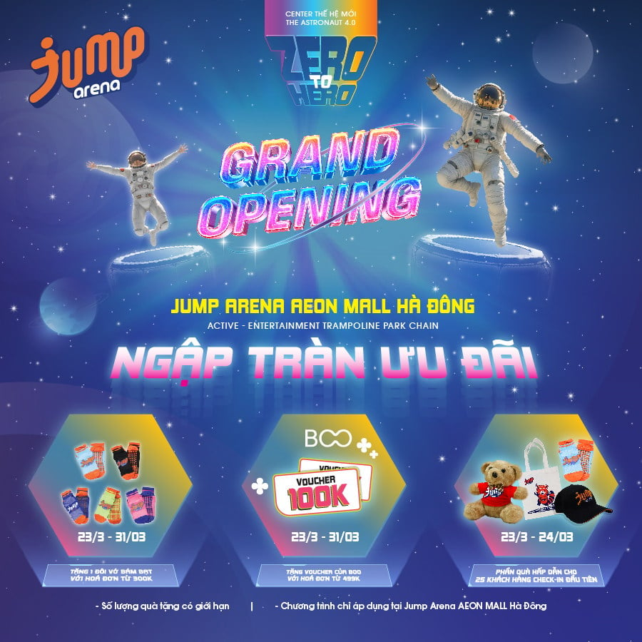 Grand Opening Jump Arena AEON MALL Hà Đông 