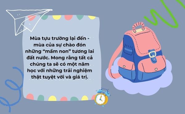 lời chúc năm học mới