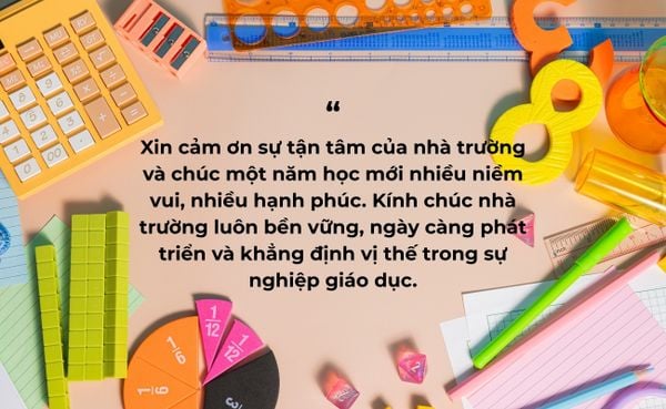 lời chúc năm học mới