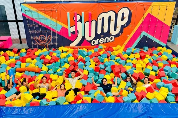 khu vui chơi nhà bóng trẻ em jump arena
