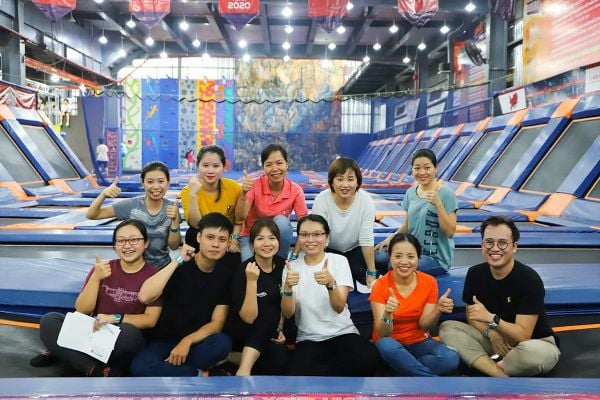 Tổ chức team building tại Jump Arena