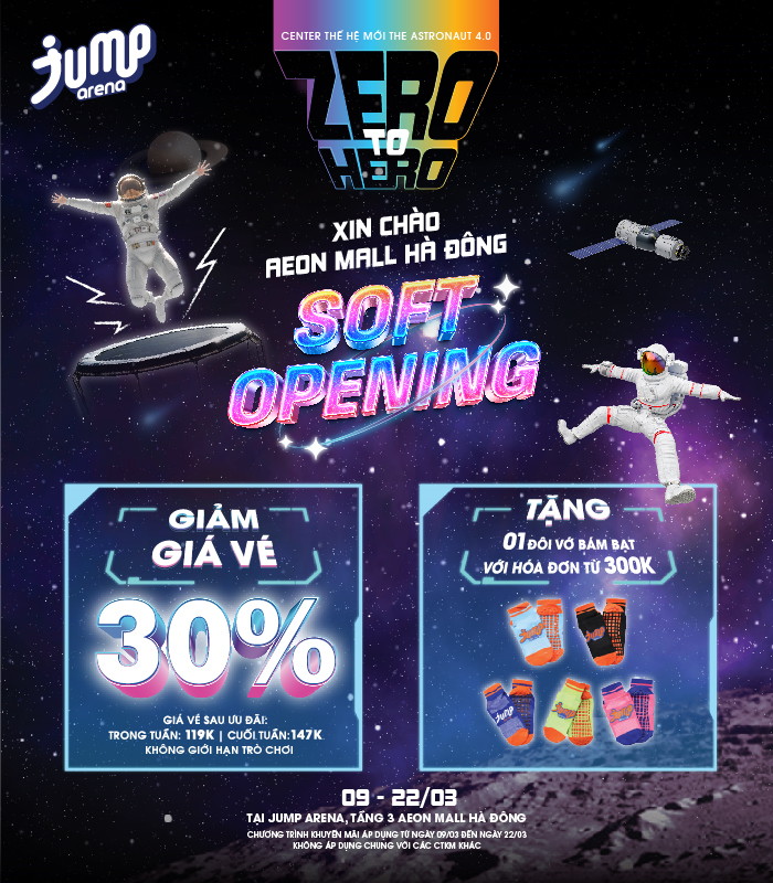 Soft Opening Jump Arena AEON MALL Hà Đông 