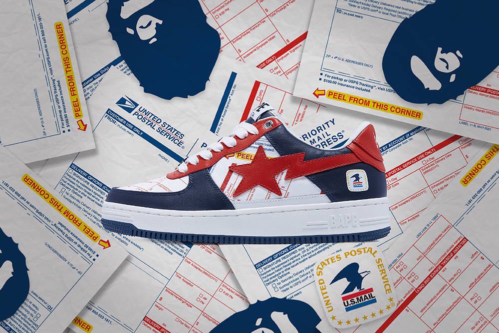 Usps Heat A Bathing Ape phát hành màn kết hợp mới USPS – Heat Factory