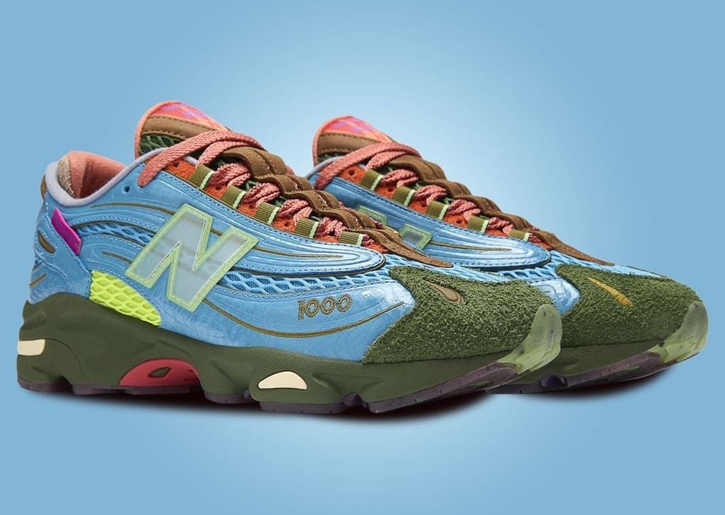 Cận cảnh phiên bản Salehe Bembury x New Balance 1000 “Fog Be The Cloud”