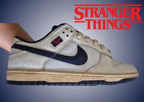 Nike Dunk Low “Stranger Things” lộ diện phối màu Phantom/Midnight Navy