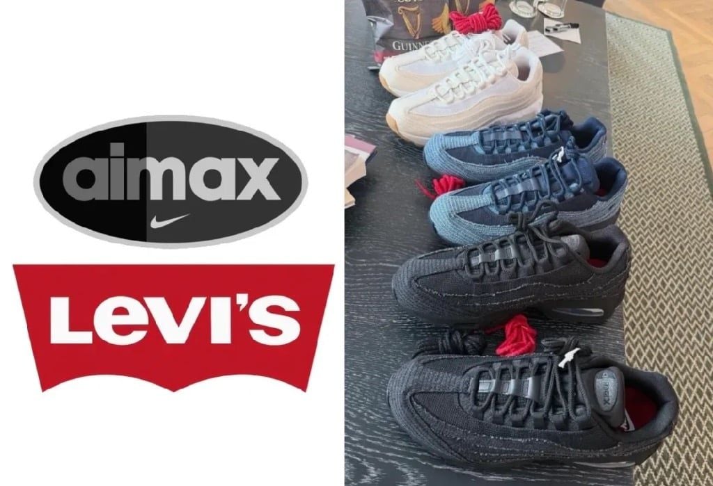 Cái nhìn chính thức về tất cả 3 phối màu Levi's x Nike Air Max 95s