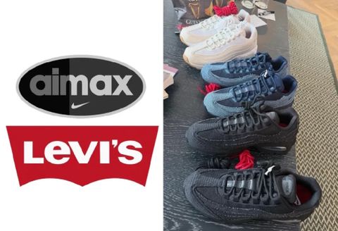 Cái nhìn chính thức về tất cả 3 phối màu Levi's x Nike Air Max 95s