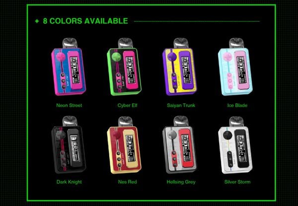 Những màu sắc chủ đạo của Ursa Pocket by Lost Vape