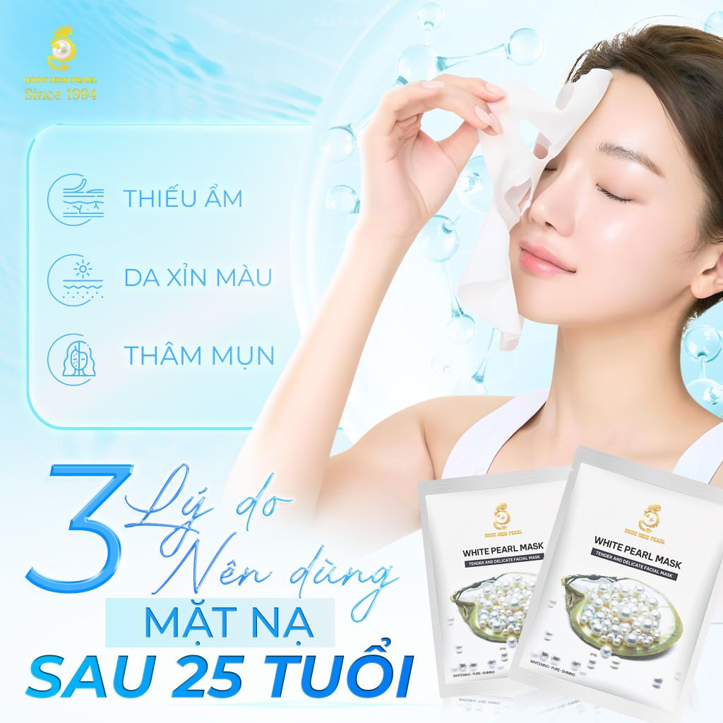 Chăm sóc da mỗi ngày cùng mặt nạ ngọc trai dưỡng trắng