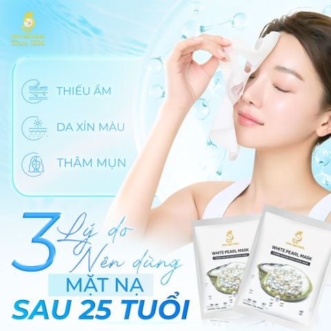 Chăm sóc da mỗi ngày cùng mặt nạ ngọc trai dưỡng trắng