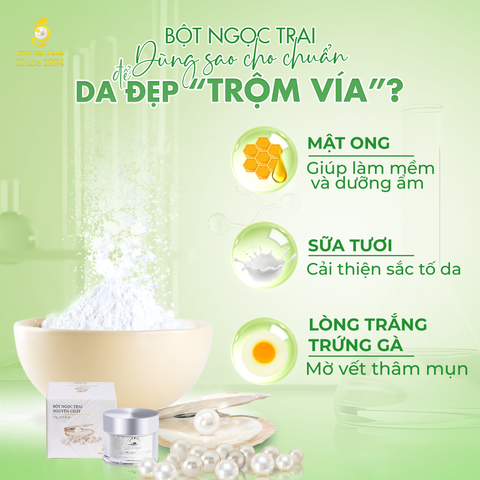 Khám phá công dụng của ngọc trai trong mỹ phẩm làm đẹp