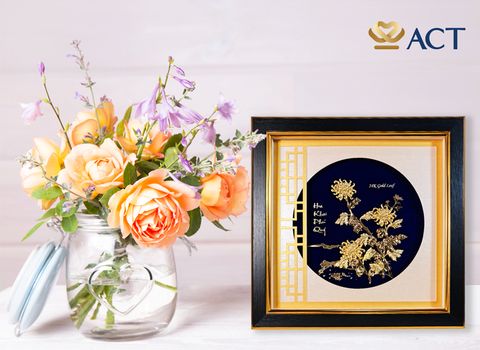 Tranh hoa cúc vàng – ý nghĩa và cách treo đúng phong thủy