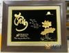 Tranh Chữ Tâm Hoa Sen Dát Vàng 24K - Sự Kết Hợp Hoàn Hảo Giữa Nghệ Thuật Và Tâm Linh