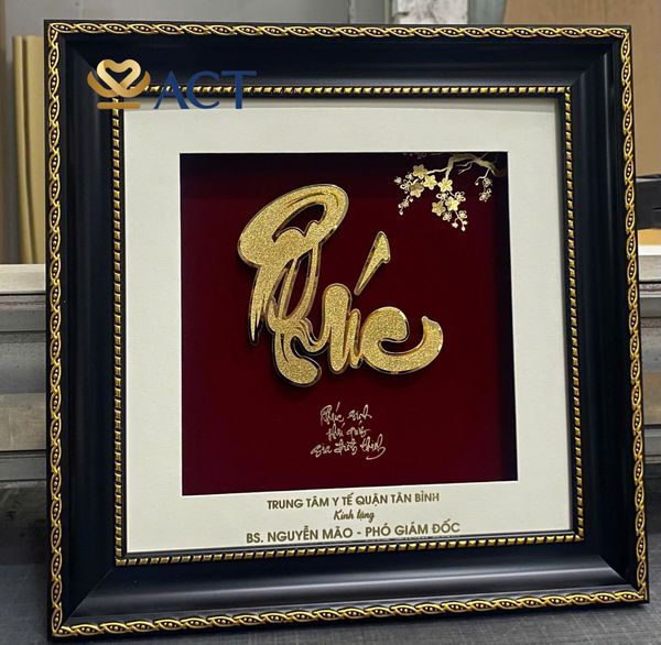 Tìm Hiểu Ý Nghĩa Tranh Thư Pháp Chữ Phúc Dát Vàng - ACT GOLD