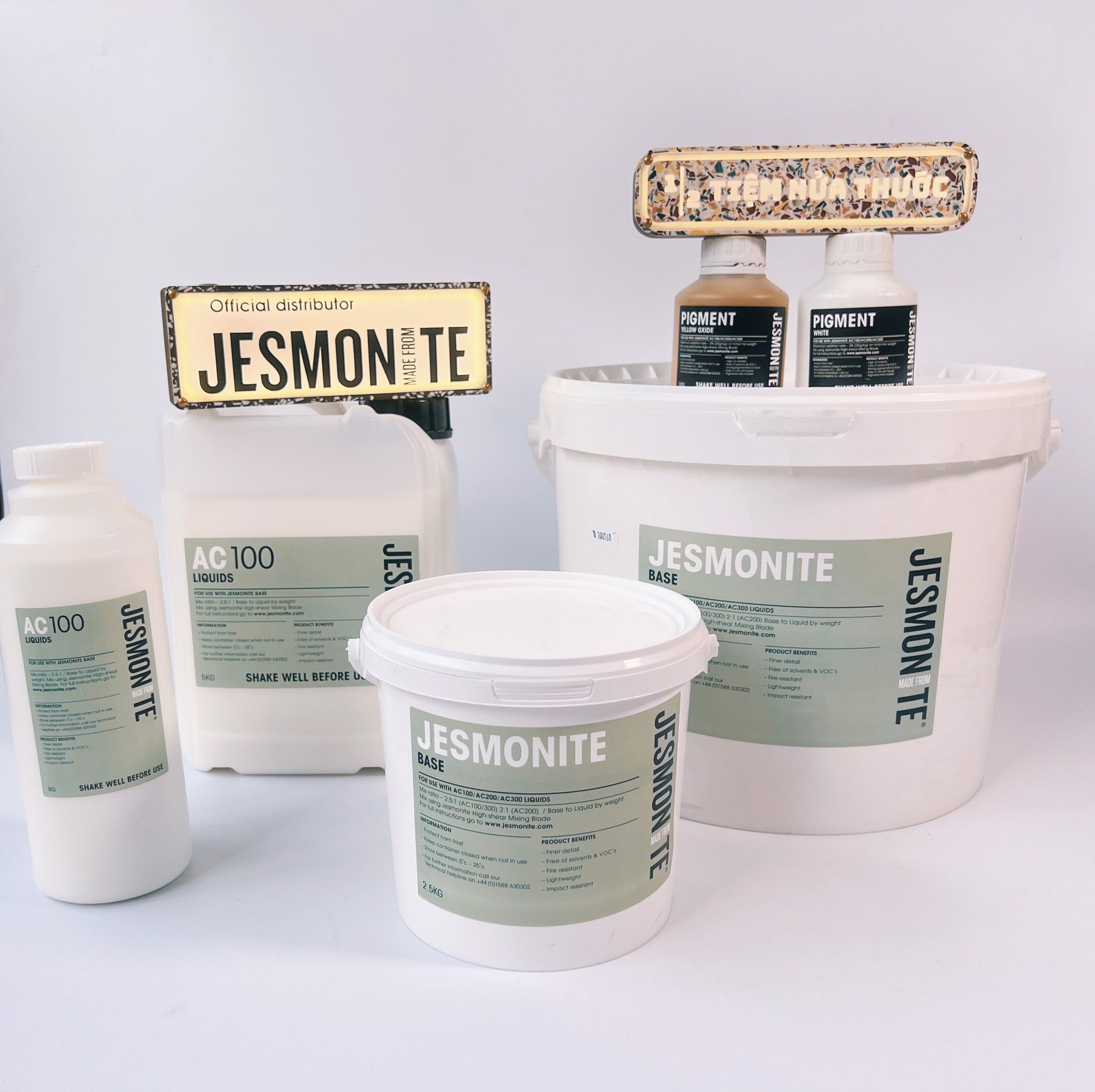Vật liệu Jesmonite phân phối chính hãng