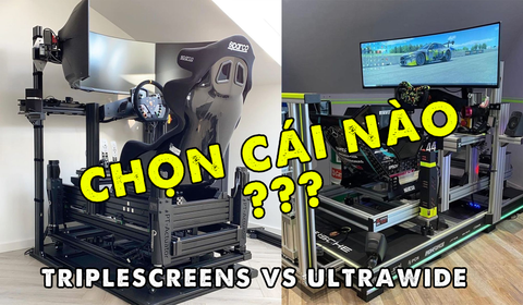 Ultrawide hay Triple screens, chọn màn hình siêu dài hay ghép 3 lại