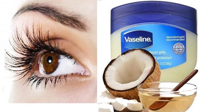 Cách làm dài mi bằng Vaseline và dầu dừa