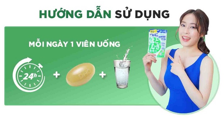 cách uống viên trắng da DHC đúng cách đạt hiệu quả