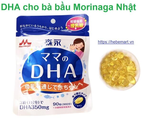 Viên uống bổ sung DHA cho bà bầu Morinaga 90 viên Nhật Bản