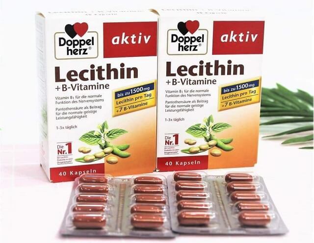 Tinh Chất Mầm Đậu Nành Của Đức Doppelherz Lecithin + Vitamin B 40 Viên