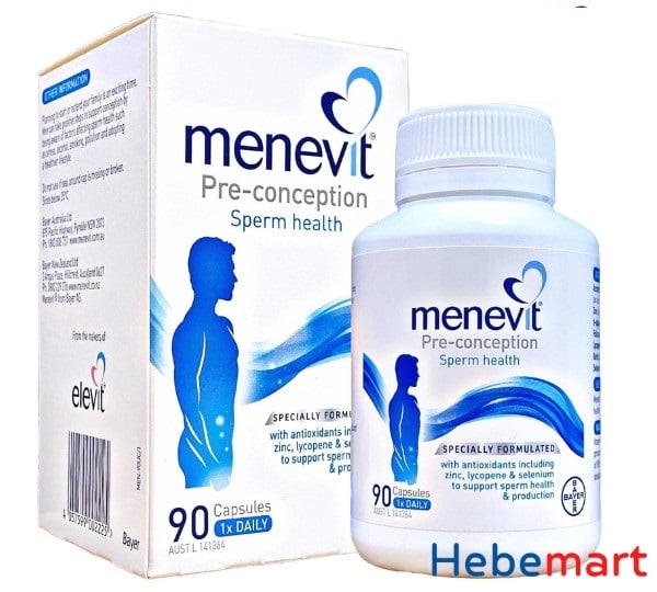 Menevit 90 Viên hỗ trợ cải thiện chất lượng tinh trùng