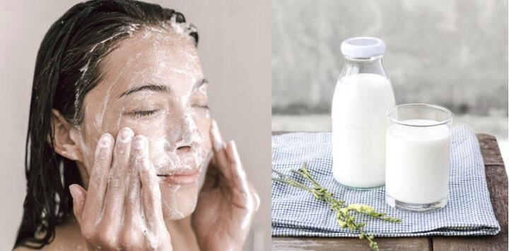 Rửa mặt bằng sữa tươi không đường giúp bạn có làn da mịn màng, trắng sáng