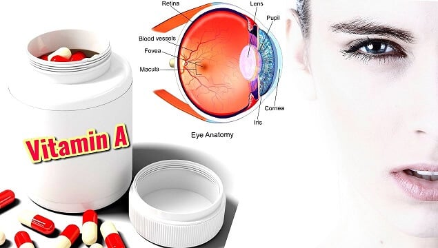 Vitamin A là chất chống oxy hóa, có tác dụng bảo vệ mắt, tăng cường sức khỏe niêm mạc và giác mạc