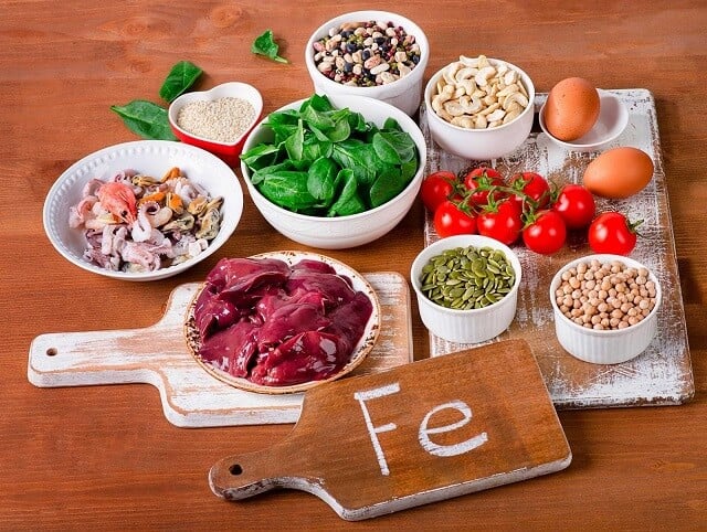 Chế độ dinh dưỡng với các thực phẩm giàu sắt rất cần thiết để cơ thể khỏe mạnh
