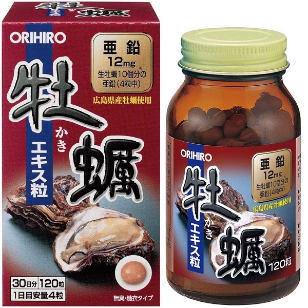 Viên uống tinh chất hàu tươi Orihiro của thương hiệu Orihiro Nhật Bản