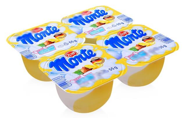Váng sữa Monte là một trong những món ăn các trẻ rất yêu thích