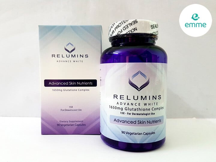 Viên uống trắng da Relumins Advance White 1650mg Mỹ