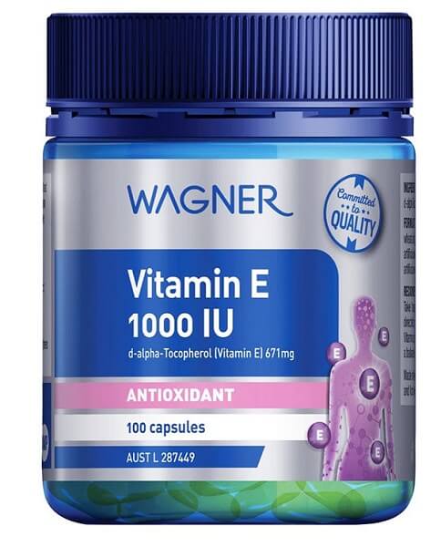 Viên uống Vitamin E Wagner Vitamin E 1000IU 100 viên