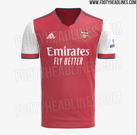 Mẫu áo đấu Arsenal 2021-2022 sân nhà & sân khách