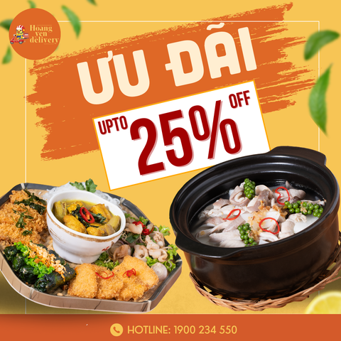GIẢM LÊN ĐẾN 25% CHO TỔNG ĐƠN HÀNG