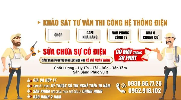 DỊCH VỤ NHẬN SỬA ĐIỆN TẠI NHÀ DÙ CHỈ LÀ VIỆC NHỎ NHẤT – SỬA ĐIỆN DÂN DỤNG, ĐIỆN CÔNG NGHIỆP TPHCM 24/7