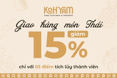Đổi điểm thành viên nhận ngay voucher 15% delivery