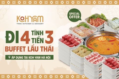 Đi 4 tính 3 - Buffet Lẩu Thái