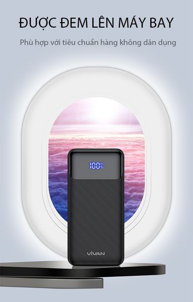 Sạc Dự Phòng 10000Mah Sạc Nhanh 20W Vivan