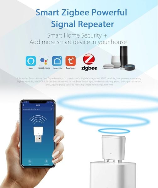 Usb Tuya Kích Sóng Zigbee Repeater