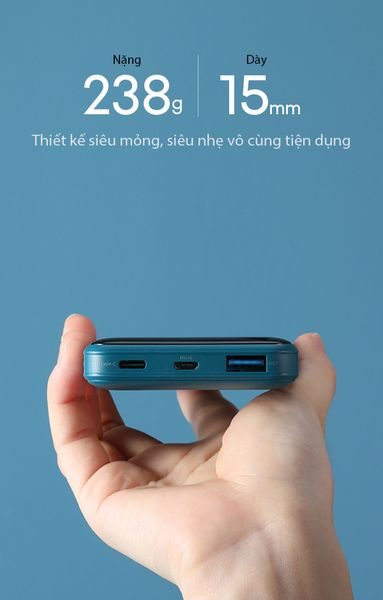 Sạc Dự Phòng 10000Mah Sạc Nhanh 20W Vivan