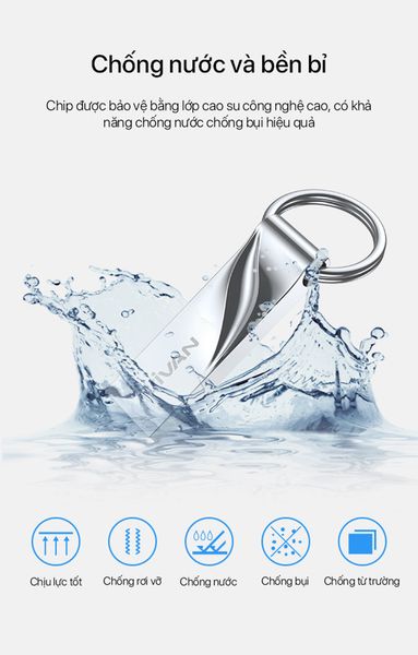 Thiết Bị Lưu Trữ Usb 64Gb Vivan Vf364 Flash Drive Đầu Kim Loại Siêu Nhẹ Kết Nối Nhanh