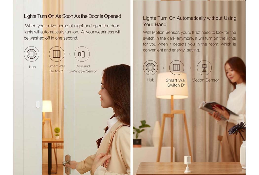 Công Tắc Vuông Thông Minh Aqara D1 Zigbee