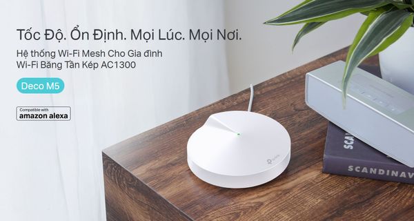 Bộ Phát Mesh Wifi TP-Link Deco M5 (1-Pack) AC1300