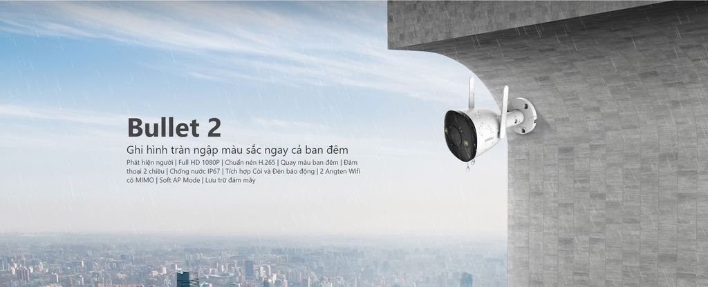 Camera Imou Ngoài Trời Bullet 2 4.0Mp Ipc-F42Fep 14 Camera Imou Bullet 2 4Mp