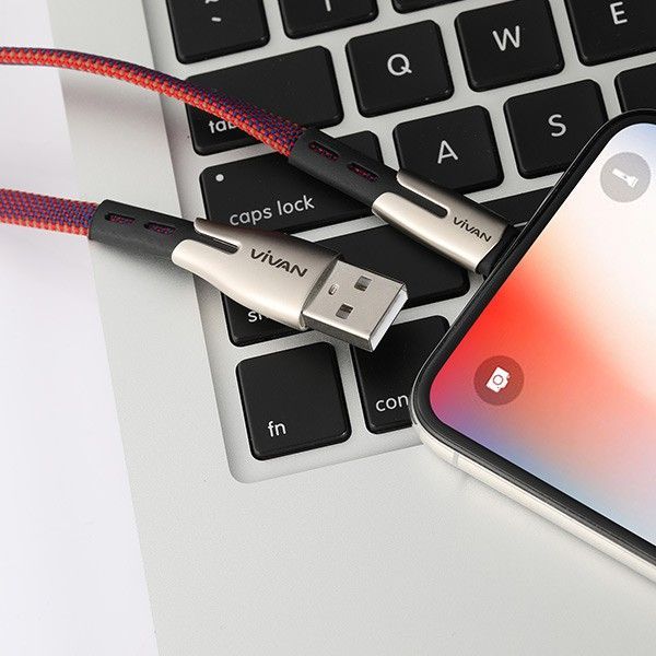 Cáp Sạc Nhanh Type-C Microusb Vivan Btk-L 2.4A 100Cm